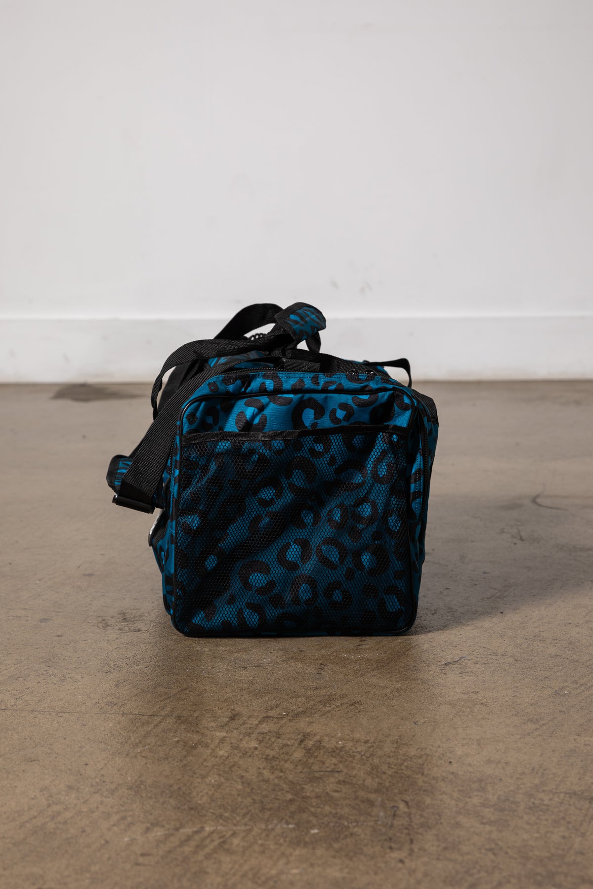 Gym Bag Teal Leopard